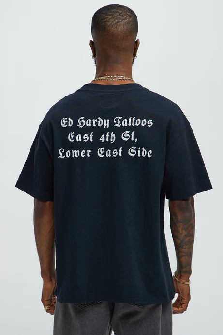 Ed Hardy Tattos Oversize Short Sleeve Tee