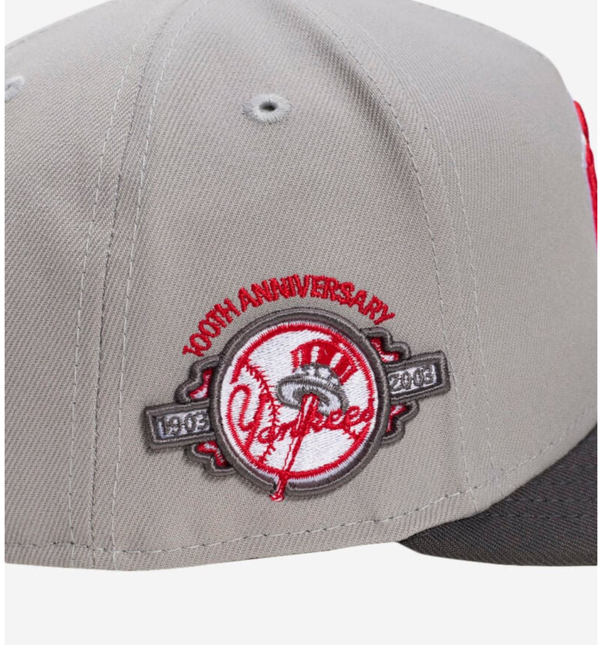 New Era 9Fifty New York Yankees A-Frame Graphite Red Snapback Hat