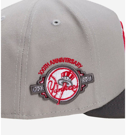 New Era 9Fifty New York Yankees A-Frame Graphite Red Snapback Hat