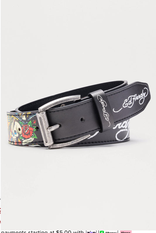 Ed Hardy Skull Belt